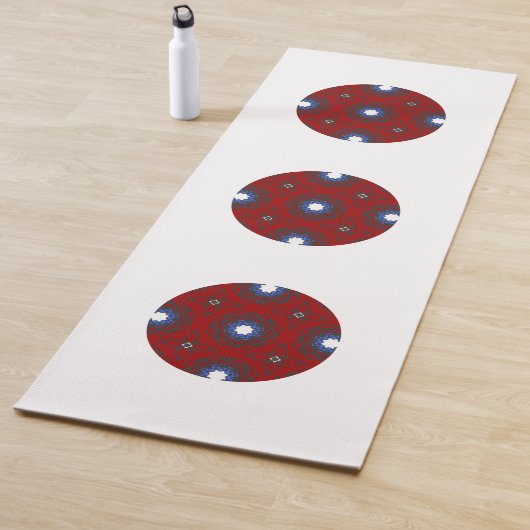 Deel vier's caleidoscoop art zestien yogamat (In situ)