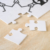 Deel vier's caleidoscoop art zeventien legpuzzel (Zijkant)