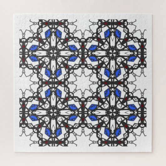 Deel vier's caleidoscoop art zeventien legpuzzel (Verticaal)