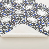 Deel vier's caleidoscoop art zeventien sherpa deken (3/4)