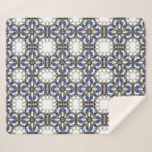 Deel vier's caleidoscoop art zeventien sherpa deken (Voorkant (horizontaal))