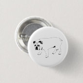 Deel vreugde, Stoute Hondenspeld Ronde Button 3,2 Cm (Voorkant /achterkant)