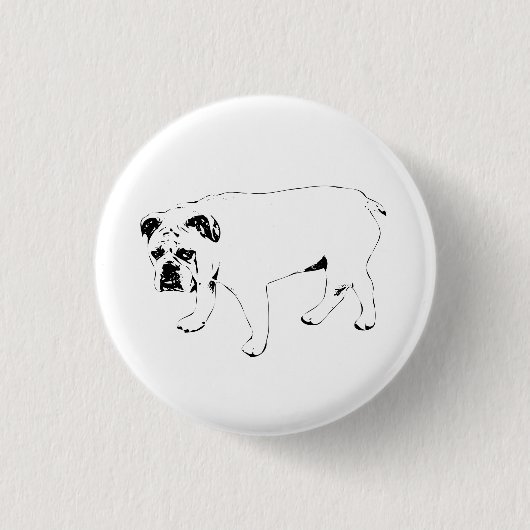 Deel vreugde, Stoute Hondenspeld Ronde Button 3,2 Cm (Voorkant)