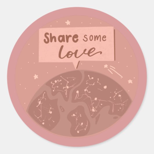 Deel wat Liefde Sticker (Voorkant)