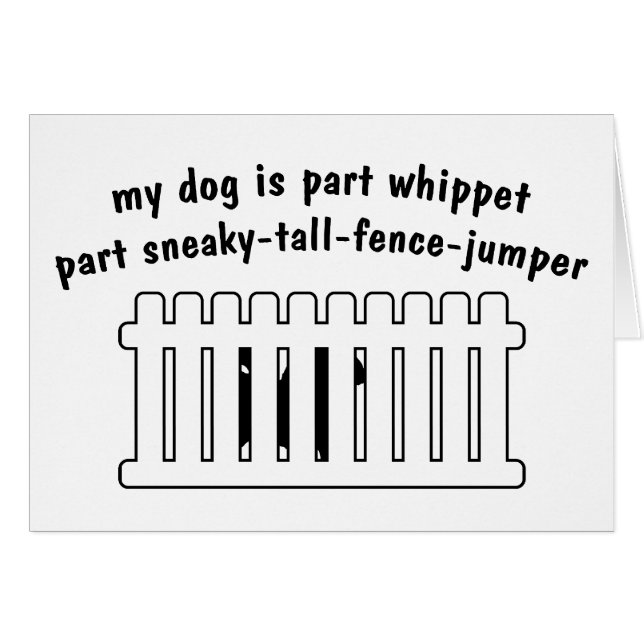 Deel Whippet Part Fence-Jumper (Voorkant Horizontaal)