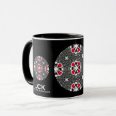 Deel zestien's caleidoscoop art drie mok (Voorkant links)