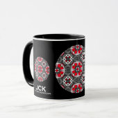 Deel zestien's caleidoscoop art negen mok (Voorkant links)