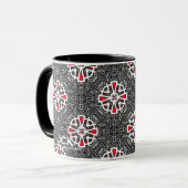 Deel zestien's caleidoscoop art twee mok (Voorkant links)