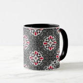 Deel zestien's caleidoscoop art twee mok (Voorkant rechts)