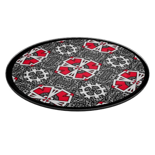 Deel zestien's caleidoscoop art vier snijplank (Hoek)