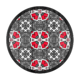 Deel zestien's caleidoscoop art vier snijplank