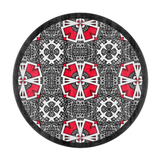 Deel zestien's caleidoscoop art vier snijplank (Voorkant)