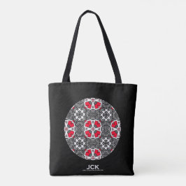 Deel zestien's caleidoscoop art vier tote bag