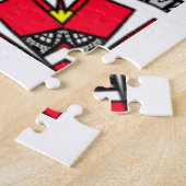 Deel zestien's caleidoscoop art vijf legpuzzel (Zijkant)