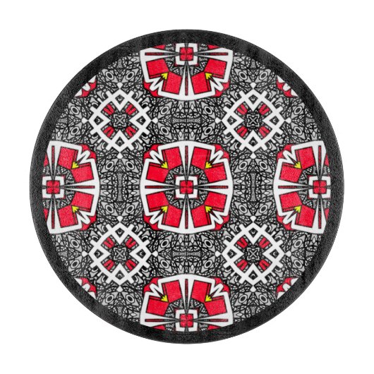 Deel zestien's caleidoscoop art vijf snijplank (Voorkant)