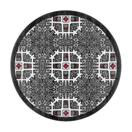 Deel zestien's caleidoscoop kunst negentien snijplank (Voorkant)