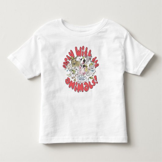 deeldieren kinder shirts (Voorkant)