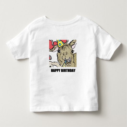 deeldieren kinder shirts (Achterkant)