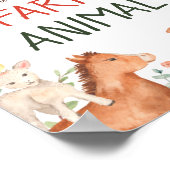 Deelname dierentuin Boerderij gebruiken Poster (Hoek)