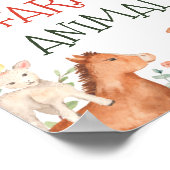 Deelname dierentuin Boerderij gebruiken Poster (Hoek)
