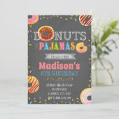Deelname Donut en pyjama Kaart (Staand voorkant)