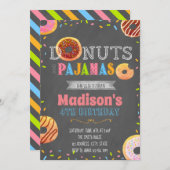 Deelname Donut en pyjama Kaart (Voorkant / Achterkant)