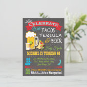 Deelname Tacos, Tequila en Beer Fiesta Kaart (Staand voorkant)