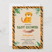 Deelname van de Republiek baby shower in Tiger Kaart (Voorkant)
