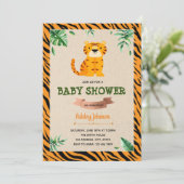 Deelname van de Republiek baby shower in Tiger Kaart (Staand voorkant)