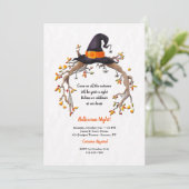 Deelname van heksen Pet Halloween Kaart (Staand voorkant)