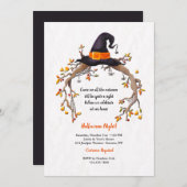 Deelname van heksen Pet Halloween Kaart (Voorkant / Achterkant)