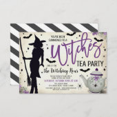 Deelname van heksen Tea Kaart (Voorkant / Achterkant)