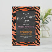 Deelname van tijgergestreepte printplaat kaart (Staand voorkant)