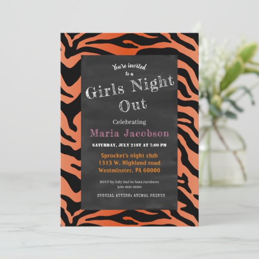 Deelname van tijgergestreepte printplaat kaart (Staand voorkant)