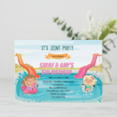 Deelname watersilde girl kaart (Staand voorkant)