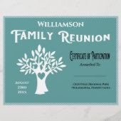 Deelnamecertificaat voor gezinshereniging (Voorkant)