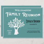 Deelnamecertificaat voor gezinshereniging (Voorkant / Achterkant)