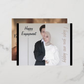 Deelnamekaart Folie Feestdagen Briefkaart (Voorkant / Achterkant)