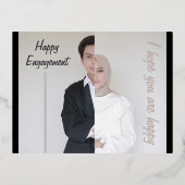 Deelnamekaart Folie Feestdagen Briefkaart (Voorkant)