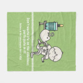 Deelnemen aan het leven fleece deken (Voorkant (Horizontaal))