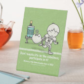 Deelnemen aan het leven reclamebord met voetstuk (Insitu)