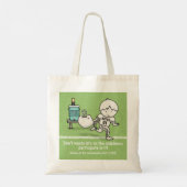 Deelnemen aan het leven tote bag (Achterkant)