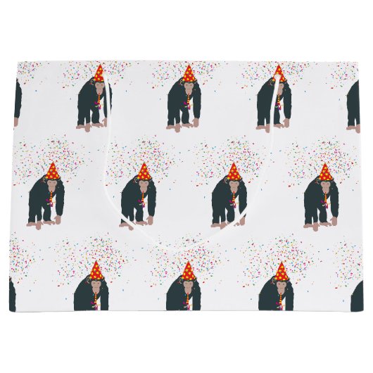 Deelnemende dieren met een partij groot cadeauzakje (Voorkant)