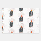 Deelnemende dieren met een partij inpakpapier vel (Voorkant 2)