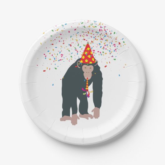 Deelnemende dieren met een partij papieren bordje (Voorkant)