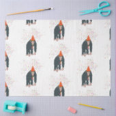 Deelnemende dieren met een partij tissuepapier (Craft)