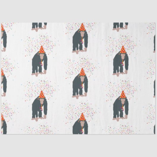 Deelnemende dieren met een partij tissuepapier (Voorkant)