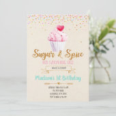 Deelnemende partij suiker en specerijen kaart (Staand voorkant)