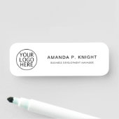 Deelnemer aan de Business Logo Minimalist Conferen Naamplaatje (In situ)