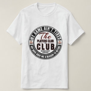 Deelnemer club van spelers verlopen t-shirt